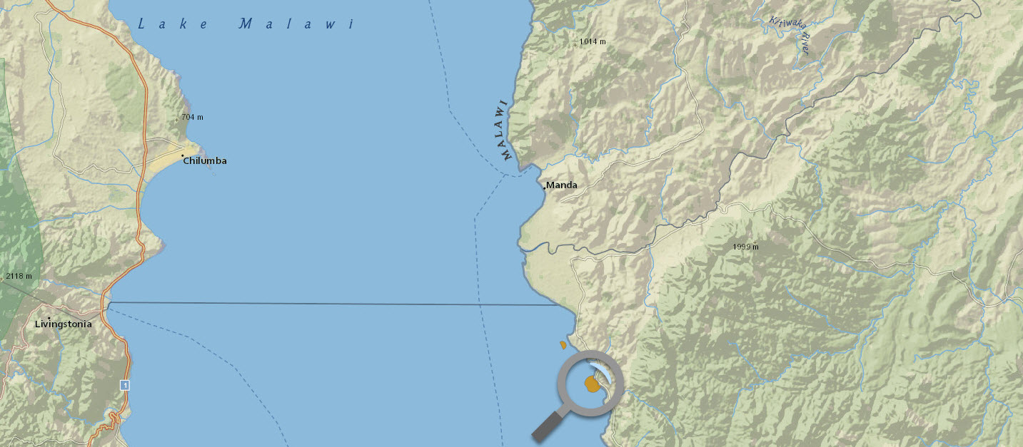Lac Malawi - Localisation des Demasoni